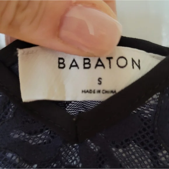 NWT Blue Babaton Halsmann Tank Sz S - Picture 9 of 16